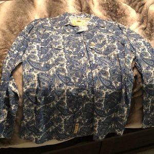Men’s Large Larry Mahan pearl snap